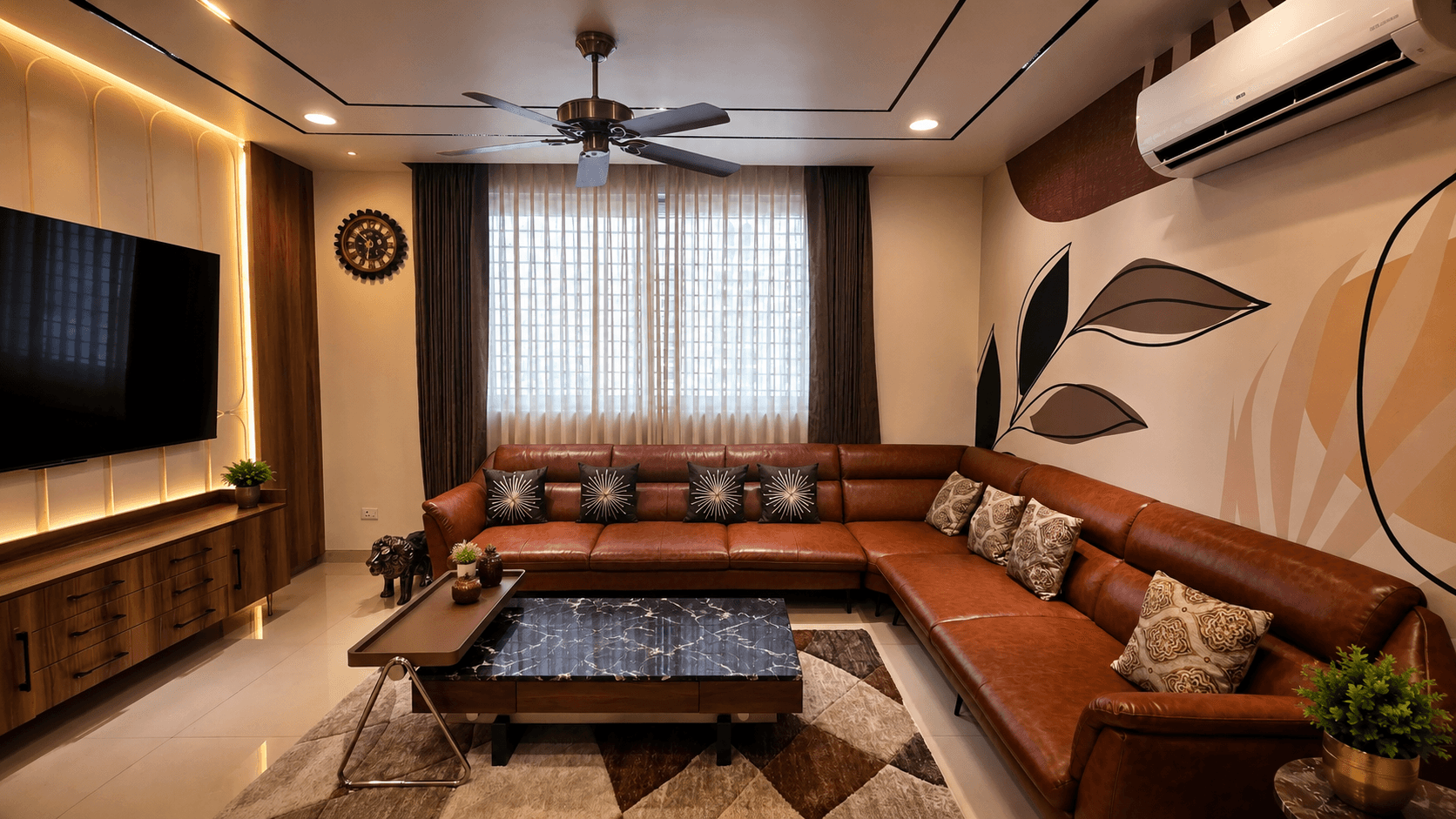 LUXURY APARTMENT INTERIORS — interior design detail 9, Ludhiana, Punjab