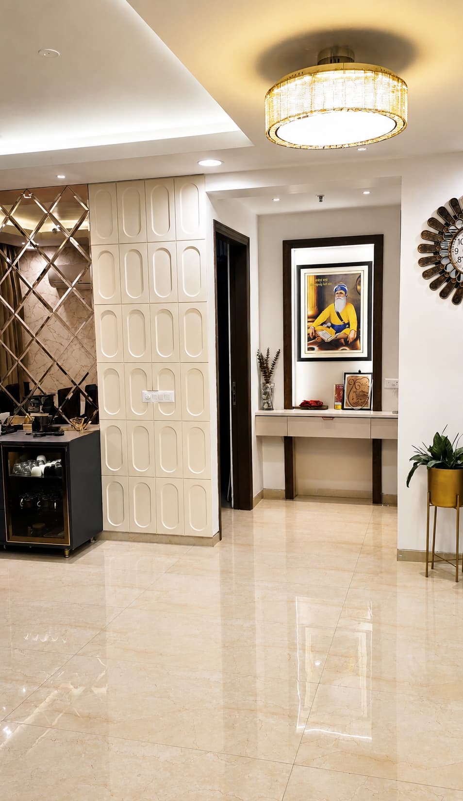 LUXURY APARTMENT INTERIORS — interior design detail 3, Ludhiana, Punjab